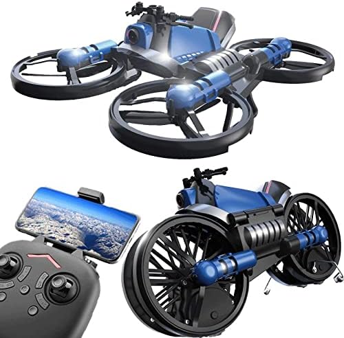 2 in 1 RC Drone Motorcycle Wifi Camera 2.4G Remote Control Quadcopter