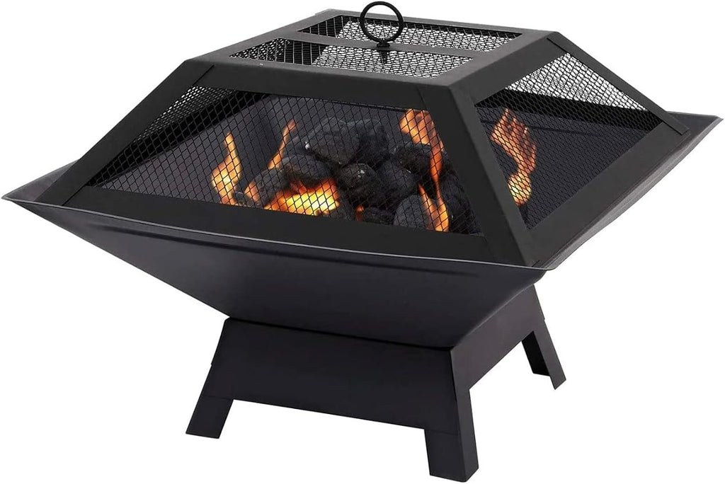 Hortus Metal Square Firepit BBQ