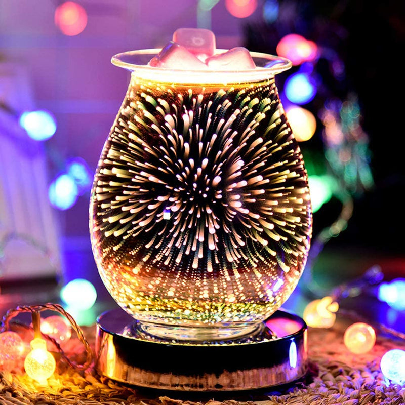 3D Aroma Lamp Effect Electric Oil Burner Wax Melter