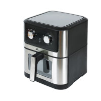 8L Alivio Air Fryer With Basket Drawer With Adjustable Thermometer & Timer