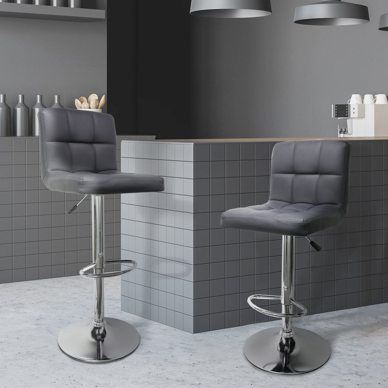 Pair of Bar Stools Modern Breakfast Bar Kitchen Barstool