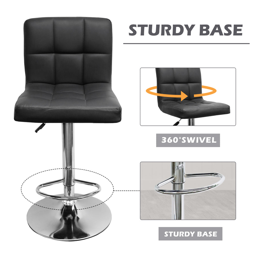 Pair of Bar Stools Modern Breakfast Bar Kitchen Barstool