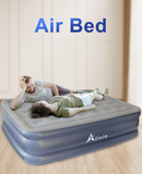 ALIVIO INFLATABLE DOUBLE / SINGLE AIR BED WITH BUILT IN PUMP - AIR MATRESS