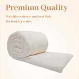 Alivio Medium Faux Fur Mink Throw Luxury Super Soft Plain Bed Sofa Settee Throw Blanket - Mink