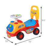 Alivio Kids First Ride On Car with Sounds & Storage Box Non-Slip Wheels (Red)