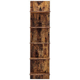 5 Tier Wall Shelf Unit Narrow Space Saving Smooth Finish