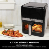 Alivio Smart 4 in 1 1700W Digital 7L Air Fryer With Viewcook Window