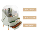 Alivio Portable Multi-Function Makeup Case, Cosmetic Organizer with 2 Drawers - Mint Green