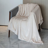 Alivio Medium Faux Fur Mink Throw Luxury Super Soft Plain Bed Sofa Settee Throw Blanket - Mink