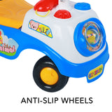Alivio Kids First Ride On Car with Sounds & Storage Box Non-Slip Wheels (Blue)