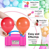 Alivio Electric Balloon Air, Portable Dual Nozzle High Power (AC220-240V 600W) Inflator Blower Pump