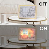 Alivio Frame Lights Christmas Wall Decoration in Warm Lights 31 x 22cm