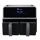 Alivio 9L Dual Basket Digital Air Fryer (Black)