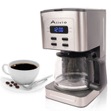 Coffee Maker, Filter Coffee Machine with Timer, 1.3L Programmable Drip Coffee Maker