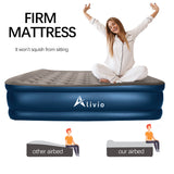Alivio Inflatable Double Air Bed With Built-In Pump - Air Mattress