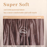 Alivio Medium Faux Fur Mink Throw Luxury Super Soft Plain Bed Sofa Settee Throw Blanket - Chocolate