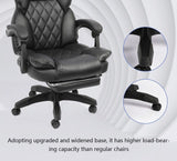 Executive Office Chair with Leatherette Padding, Ergonomic Design, Padded Armrests & Footrest