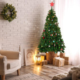 Alivio 7ft Artificial Christmas Tree with LED Light Options with Stand