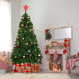 Alivio 6ft Artificial Christmas Tree with LED Light Options with Stand