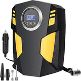 Alivio Digital 12V DC Portable Car Tyre Inflator with 3 Nozzle and LED Light
