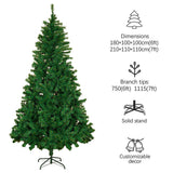 Alivio 7ft Natural Looking Artificial Christmas Tree For Home With Metal Stand
