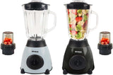 Bistro Chef 2-in-1 Nuts Ice Crushing Mixer Blender 850W (Blue & Black, Pack of 2)