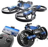 2 in 1 RC Drone Motorcycle Wifi Camera 2.4G Remote Control Quadcopter