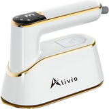 Alivio 2 in 1 Steam Iron with LCD Screen & 180 Degree Rotating Handle (White)