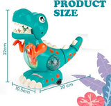 Alivio Crawling Walking Dinosaur Baby Toy with Musical Lights for 1 to 2 Years Boys Girls (Blue)