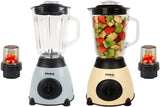 Bistro Chef 2-in-1 Nuts Ice Crushing Mixer Blender 850W (Blue & Beige, Pack of 2)