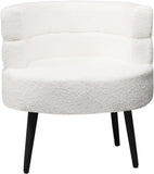 Alivio Sherpa White Sofa Chair for Living Room, Bedroom & Dining Room