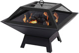 Hortus Metal Square Firepit BBQ