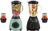 Bistro Chef 2-in-1 Nuts Ice Crushing Mixer Blender 850W (Green & Black, Pack of 2)