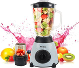 Bistro Chef 2-in-1 Mixer Blender 850W for Ice Crusher, Nuts Crushing (Blue)