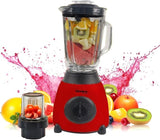 Bistro Chef 2-in-1 Mixer Blender 850W for Ice Crusher, Nuts Crushing (Red)