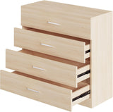 Alivio 4 Drawers Bedside Storage Cabinet for Bedroom, Living Room, Dressing Room (Wooden)