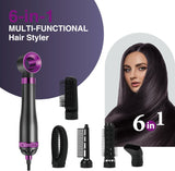 Alivio 6-in-1 Multi-Functional Hair Styler (Navy Blue & Black)
