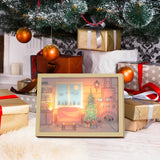 Alivio Frame Lights Christmas Wall Decoration in Warm Lights 31 x 22cm