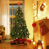 Alivio 6ft Artificial Christmas Tree with LED Light Options with Stand