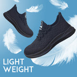 Lightweight Safety Shoes Breathable Toe Cap, Puncture Proof Safety Trainers Men Women (Navy Blue, 10)