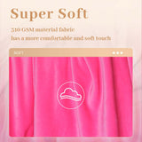 Alivio Faux Fur Mink Throw Luxury Super Soft Plain Bed Sofa Settee Throw Blanket - Small Fuchsia Pink