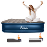 Alivio Inflatable Double Air Bed With Built-In Pump - Air Mattress