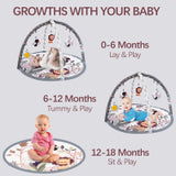 Alivio Baby Play Mat Soft Fabric for Infant & Newborn Activity Playmat Gym