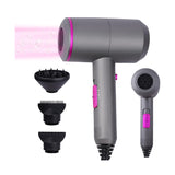 Alivio Lightweight Hair Dryer, 2 Speed 3 Heat Setting Professional Ionic Hairdryer (Grey)