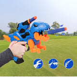 Alivio Dinosaur Blue Game Blaster Gun With Soft Foam Darts & Targets