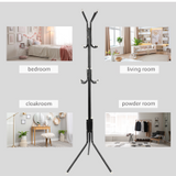 Alivio Free Standing Coat Rack Metal Shelf Holder Display Clothes with 12 Hooks