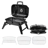 Alivio Portable Barbecue Grill, High Quality BBQ Charcoal Grill (Black)
