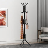 Alivio Free Standing Coat Rack Metal Shelf Holder Display Clothes with 12 Hooks