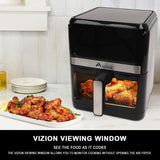 Alivio Smart 4 in 1 1700W Digital 7L Air Fryer With Viewcook Window
