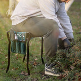 Premium Gardening Kneeler 2-In-1 Folding Lightweight Comfortable Padded Seat Tool Bag Pouch